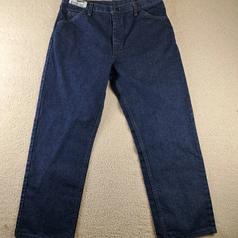 Bulwark FR Jeans Mens 35x29 Blue Good Flame Resistant Work Denim PEJ4DW5